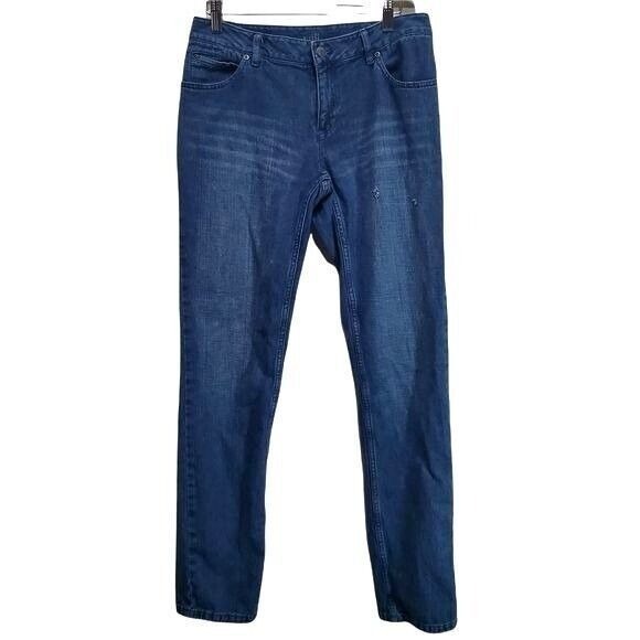 J. Jill Denim - J. Jill Easy Fit Weekender Classic Jeans Denim Blue Cotton Blend Womens Size 4